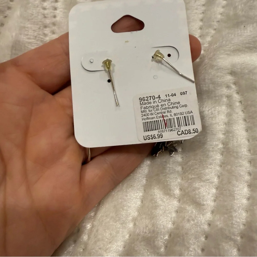 10 for $10 Claire's Silver and Gold Star Earrings